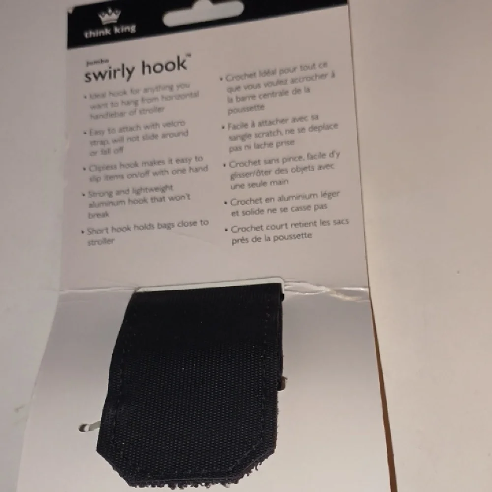 Jumbo Swirly Hook - Black